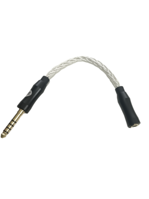 SW-3544A 3.5mm Female to 4.4mm Male 8-Core Silver Adapter